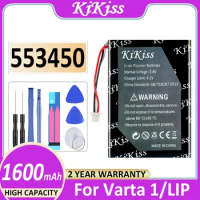 KiKiss Battery 553450 1600mAh For Varta 1/LIP For Varta1 Digital Bateria