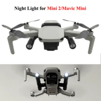 Night Flight Searchlight for DJI Mini 2/Mavic Mini Double LED Flashlight Angle Adjustable Guide Light Lamp mavic mini Accessory