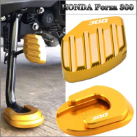 For HONDA Forza 300 2018 2019 2020 Forza300 Motorcycle Kickstand Foot Side Stand Extension Pad Support Plate