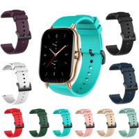 Wearable Devices Silicone Sport Strap Band For Huami Amazfit GTS 2 / Mini Smart Watch Band For Xiaomi Amazfit Bip S/U/Pro / GTS