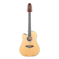 aiersi 12 string guitar for left handers 12 string Electric Acoustic Guitar with Pickup string instrument