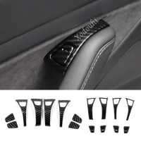 Sticker Cover Side Door Mirror Glass Button Hoods Switch Cover Trim For Tesla Model 3 Model3 2017 2018 2019 2020 2021 2022 2023