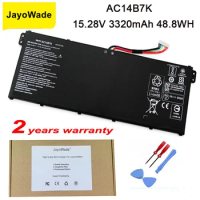JayoWade New AC14B7K Laptop Battery For Acer Spin 5 SP515-51GN Swift SF314-52 For Acer Nitro 5 AN515-42 15.28V 3320mAh 50.7WH