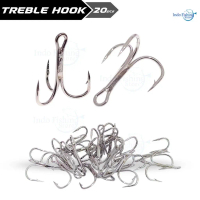Treble Hook isi 20pcs Kail Tiga Mata Pancing Super Tajam Baja Carbon Size #6 #8 #10 #12 #14 Ikan Lel
