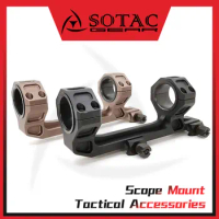SOTAC GEAR Hunting Optical Scope Mount Airguns Double Rings Red Dot Sight Mounting Base Accessories