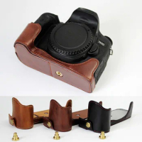 Leather Protect Half Case Grip for Canon EOS Rebel T6s T6i 750D 760D