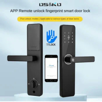Ttlock Smart Door Lock Household Universal Door Fingerprint Lock Anti-Theft Door Password Lock Remote Control Door Lock