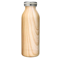 MOSH! 木紋牛奶瓶保溫瓶 450ml 淡雅