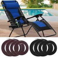 4Pcs Elastic Bungee Rope Cord for Folding Chair ZeroGravity Chair Recliner Laces Replacement Part Recliner Lounge Home Supplies