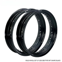 SCARLET RACING Velg Motor Pelk Pelek Rim Aloy Set Ring 17 250 300 MT Shape 36H/32H orange