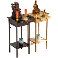 YY Antique Solid Wood Altar Altar Buddha Niche a Long Narrow Table Incense Burner Table Confession Case Altar