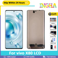 Original AMOLED 6.78" For vivo X80 V2183A LCD Display and Digitizer Panel Assembly For Vivo x80 V2144 Touch Screen Replacement