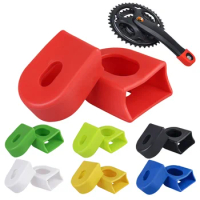 Mountain Road Bike Cycling MTB Accessories Bicycle Silicone Crank Cover Protector Silicone Sleeve Pedal Crankset Protective Case