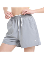Young Sport Shorts | Y-2870-GR/WH | กางเกงขาสั้นผู้หญิง ผ้าร่ม ระบายอากาศได้ดีสบาย