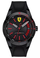 Ferrari Ferrari Scuderia 0830428 - Jam Tangan Sports Pria - Black Red - Rubber Strap