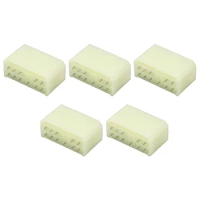 5 Sets 11 Pin of light yellow male car connector audio plug with terminal DJ7117A-3-10 11P connector