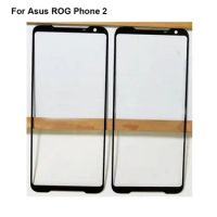 High quality For Asus ROG Phone 2 ZS660KL Front Outer Glass Lens Touch Screen Outer Glass without Flex cable For ROG Phone II 2