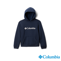 Columbia 哥倫比亞 童款 - LOGO連帽上衣-深藍 UAB00600NY