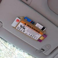 Car Sun Visor Card Holder Parking Cards for Chevrolet Cruze Trax Malibu for Honda Fit City Civic Crv HRV HR-V CR-V