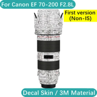Customized Sticker For Canon EF 70-200mm F2.8L USM Decal Skin Camera Lens Vinyl Wrap Film Protector Coat 70-200 2.8 F2.8 F/2.8 L