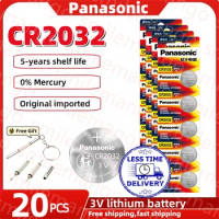 20PCS Original PANASONIC CR2032 CR 2032 3V Lithium Battery For Watch Calculator Clock Remote Control Toys Button Coins Cell