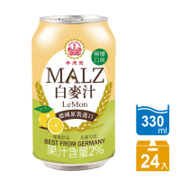 即期品【崇德發】白麥汁檸檬口味330mlx24瓶/箱