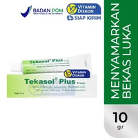 TEKASOL PLUS CREAM 10 GR | Krim Bekas Luka, Iritasi, Menghilangkan Noda Hitam, Melembapkan, Menghalu