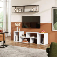 Tv Cabinet Free Shipping Modern Entertainment Center With Storage Shelves Flat Screen TV Stand for 43 45 55 Inch TV Table Living