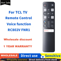 ZF applies to New Original RC802V FNR1 / RC802V FUR6 For TCL Android Smart TV Voice Remote Control 49P30FS 65P8S 55C715 49S6800