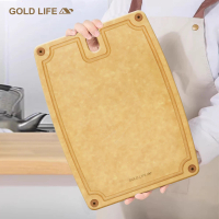 【GOLD LIFE】高密度不吸水木纖維砧板-L(木纖維 / 松木)