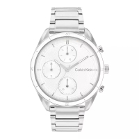 Calvin Klein Jam Tangan Wanita Calvin Klein Multifunction 25200171 Ladies White Dial Stainless Steel