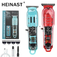 2024 New Transparent Hair Clipper Power Display Hair Clipper Men's Electric Shaver Trimmer for Men Care
