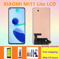 100% TESTED For Xiaomi Mi 11 Lite LCD Touch Screen Digitizer For Xiaomi Mi11 Lite 5G Display Repair Parts