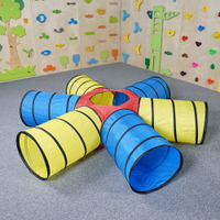 免運+開發票 六向陽光隧道兒童感統訓練器材鉆爬玩具器械幼兒園體適能爬行教具