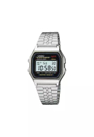 Casio Watches Digital Watch A159WA-N1 Silver Stainless Steel Band Unisex Watch