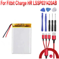 100% NEW Replacement Battery For Fitbit Charge HR LSSP031420AB Batteries+USB cable+toolkit