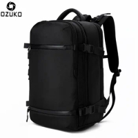 OZUKO Backpack Men travel pack Shoes Bag Male Luggage Multifunctional Backpack USB Large Waterproof 17.3 laptop Women Bag New