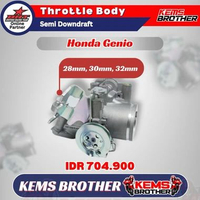 TB Throttle Body Honda Genio & Beat 2020 Original BRT 28mm 30mm 32mm- Termasuk Intake Semi Downdraft