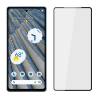 【YADI】Google Pixel 7a/6.1吋 高清透滿版鋼化玻璃保護貼(9H硬度/電鍍防指紋/CNC成型/AGC原廠玻璃-黑)