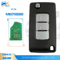 KEYECU M6370B882 Flip Remote Key 2 Button 433MHZ ID46 Fob for Mitsubishi Pajero 2015 2016 2017 2018 2019 2020 2021