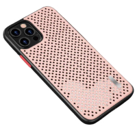 【HongXin】iPhone13 Pro max 6.7 散熱系列 防撞防摔手機殼(粉色)