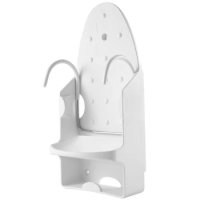 Ironing Board Holder Wall Mount Electric Iron Hanger Ironing Board Rack Ironing Board Storage Organizer White