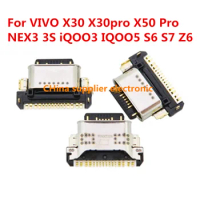 10pcs-100pcs For VIVO X30 X30pro X50 Pro NEX3 / 3S iQOO3 IQOO5 S6 S7 Z6 Micro USB Type-C Plug Charging Port Connector Socket