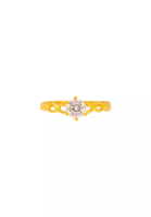 Arthesdam Jewellery Arthesdam Jewellery 916 Gold Infinity Starry Solitaire Ring
