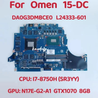 DA0G3DMBCE0 For HP Omen 15-DC Laptop Motherboard CPU: I7-8750H SR3YY GPU: GTX1070 8GB DDR4 L24333-001 L24333-601 100% Test Ok