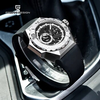 PAGANI DESIGN Skeleton Men Mechanical Wristwatches Automatic Watch For Men Sports Waterproof Luxury Sapphire Mirror Reloj Hombre