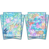 60pcs/set Digimon Adventure Card sleeve PTCG Eevee Gengar Anime Game Collection Card Protective Case Toy 67X92mm