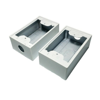 一聯明盒 美術盒明BOX 便當盒 插座盒 開關盒 接線盒 白色烤漆(一個)