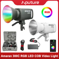 Aputure Amaran 300C RGB Full Color LED Video Light,300W Bi-Color 2500K-7500K Bowens Mount Continuous Light Bluetooth App Control