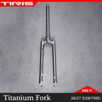 TIRIS Titanium Mtb Bicycle Fork Accessory Gravel Bike Frameset Parts 700C 29 Boost 15*110 Dynamo Hub GR9